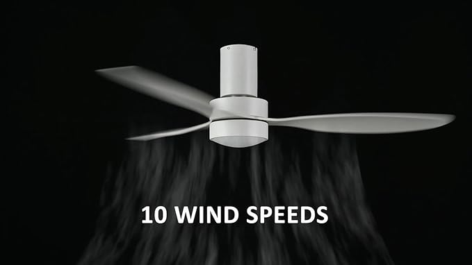SMAAIR 52" Smart Flush Mount Ceiling Fans - Image 2