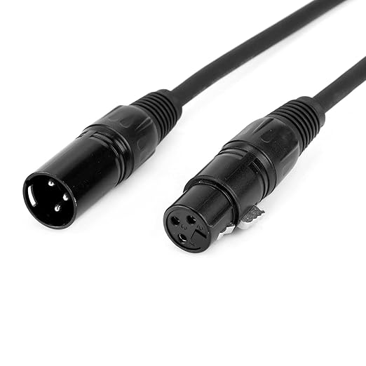 MFL. 10 ft Flexible DMX Cable 3 Pin Signal XLR Male to Female Cable Wire - Image 3