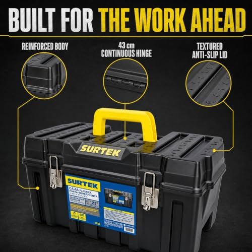 surtek tool box - 21" x 11" x, side view