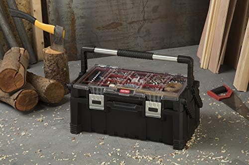 keter 22 inch cantilever plastic portable tool box, view 11