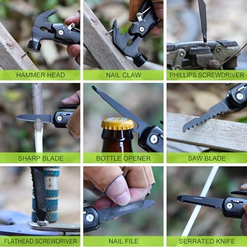 Fathers Day Dad Gifts from Daughter Wife - Gift for Dad, Dads Gift for Fathers Day - Birthday Gift, Christmas Presents for Father, Husband Stepdad, Men - Multitool Hammer from Daughter Son