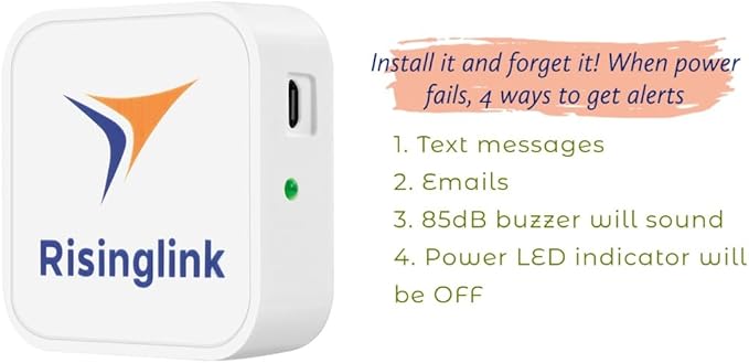 Risinglink Power Failure Alarm, Power Failure Detector, - Image 3
