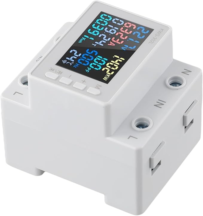LCD Digital Energy Meter, Single Phase Energy Meter, Din Rail Electricity Usage - Image 8