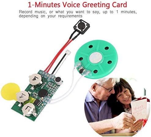 fosa DIY Greeting Card Chip, 60 Seconds Music Sound Audio Voice Recording - Image 5