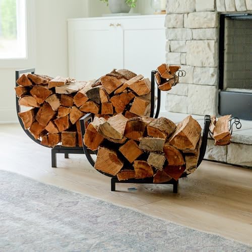 fireproof pros firewood rack outdoor and indoor firewood on a desk or shelf