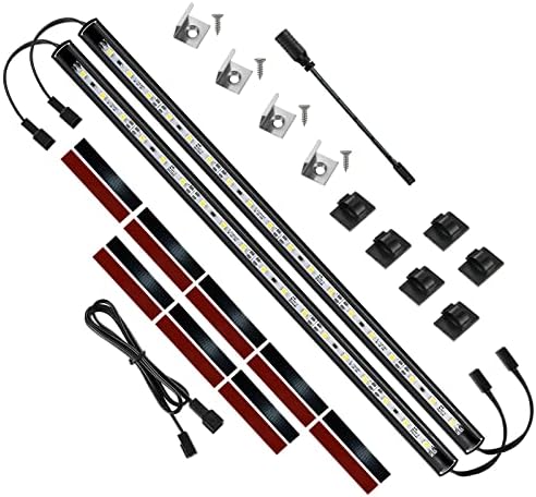 Add-on 12 Inches LED Light Bars LL-027 Safe Lighting Kit. 12VDC 2.2W, Daylight 5000K. Designed as Add-on Lights for LL-027 Lighting Kit for Safe, Closet, Wardrobe. (2-Pack-5000K)