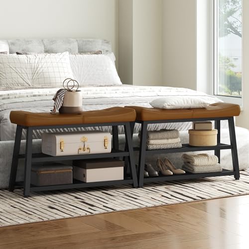 yatiney shoe bench, 3-tier shoe rack, entryway bench on a desk or shelf