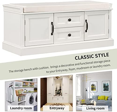lumisol storage ottoman, solid wood storage bench with on a desk or shelf