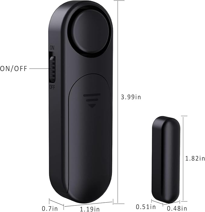 AKOYU 5-Pack Window Alarms for Home Security, 120dB Door and Window Open Sensor - Image 2
