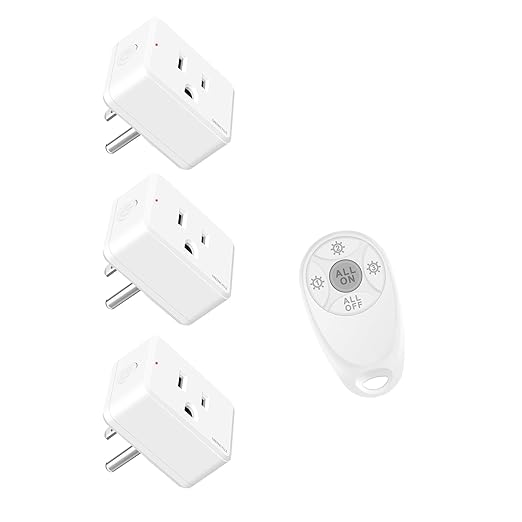 Greencycle Remote Control Outlet, Wireless Light Switch and 3 Outlet Plugs by greencycle
