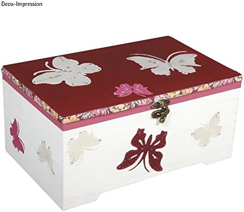rayher wooden casket with inset, 2 parts, 28x18x13,5cm showing dimensions
