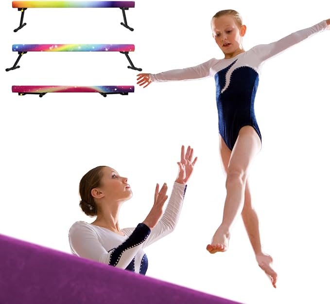 Wesky Adjustable Balance Beam, High and Low Floor Beam Gymnastics Equipment - Image 3