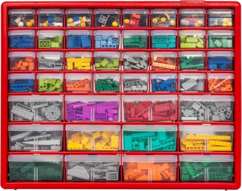 akro-mils 44-drawer plastic drawer storage cabinet for garage, view 11