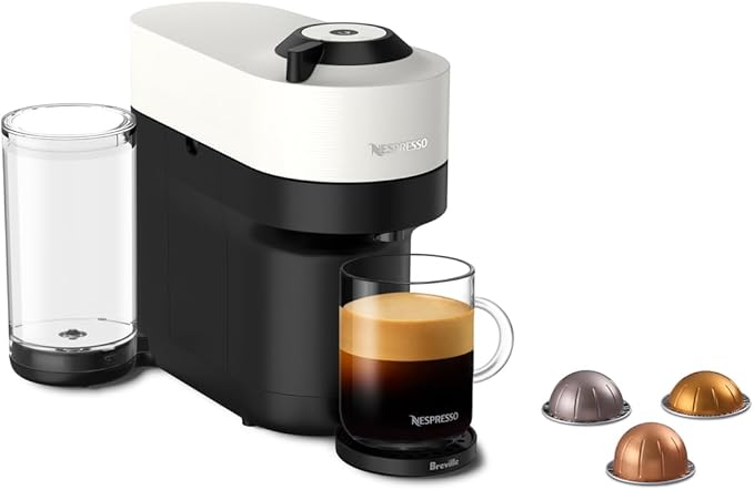 Nespresso Vertuo Pop+ Coffee and Espresso Maker by Breville, Coconut White by Nespresso