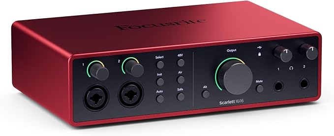 Focusrite Scarlett 16i16 4th Gen USB Audio Interface, by Focusrite