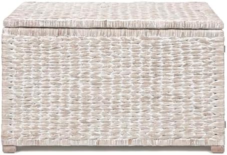 happimess anada 30" storage trunk wicker weave water, view 9
