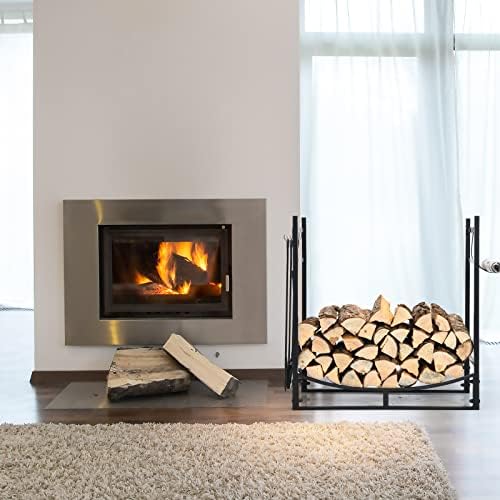 goplus firewood rack indoor, 30” firewood holder with, package contents