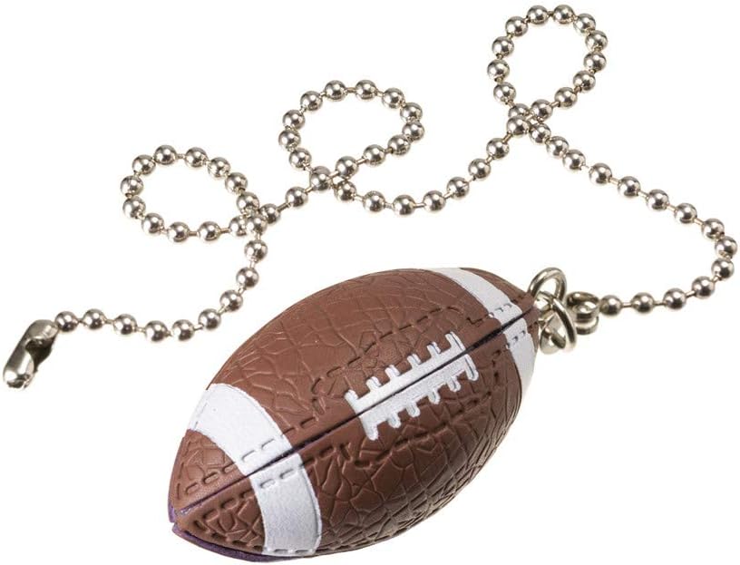 Rugby Ceiling Fan Pull Chain Decorative Extension Light Pull Chain Set,Sport Theme Fan String Charm Decorative Extension,Fan Light Chains Ornaments,Rugby Pendant for Ceiling Fans Lights Lamp 2PCS