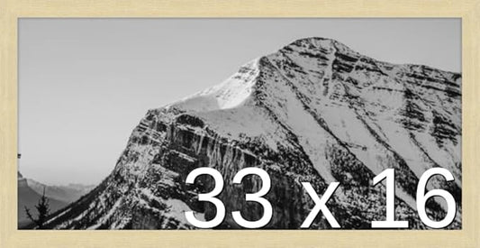 Frame It Easy 33 x 16 Wheat Wood Frame by FrameItEasy