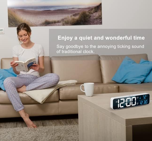 Digital Clock, Clock For Bedroom, Clocks For Living Room Decor, Desk Table Clock - Image 5