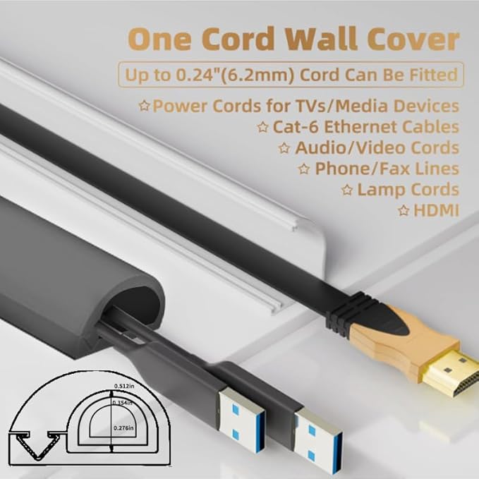 RPXRPXSide Open One Cord Cable Raceway Wire Cover - Image 3