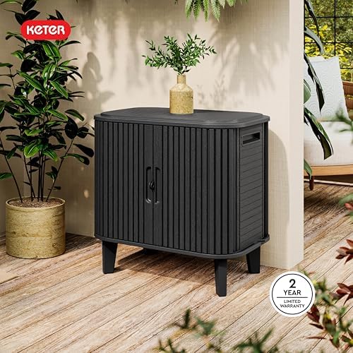 keter velo 30 gallon outdoor storage cabinet, view 11