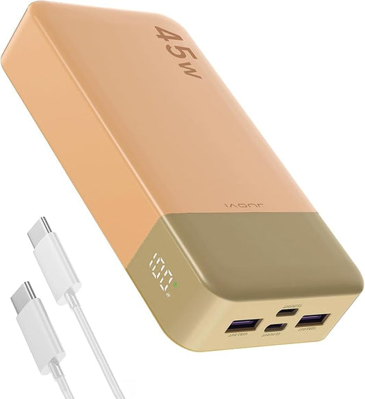 JUOVI J2621 Power Bank Portable Charger, 20000mAh 45W PD3.0 QC 4.0 Fast by JUOVI