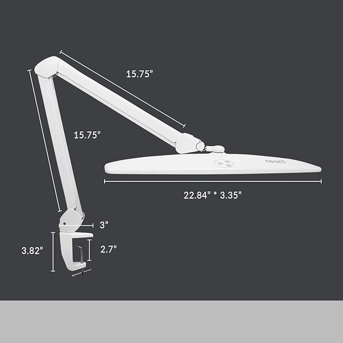 Neatfi Elite HD XL Task Lamp, 1600 Lumens, Non-Polar Dimming, Desk Light - Image 8