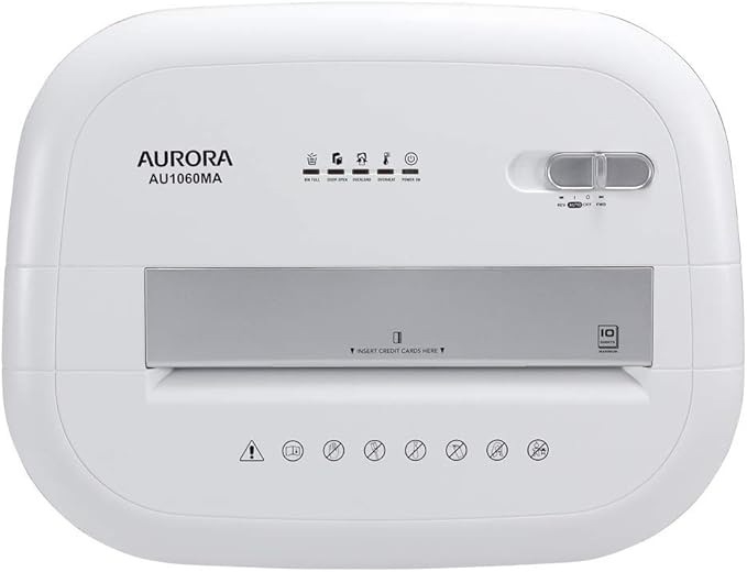 Aurora AU1060MA Professional Grade 10-Sheet High Security Micro-Cut Paper and - Image 5