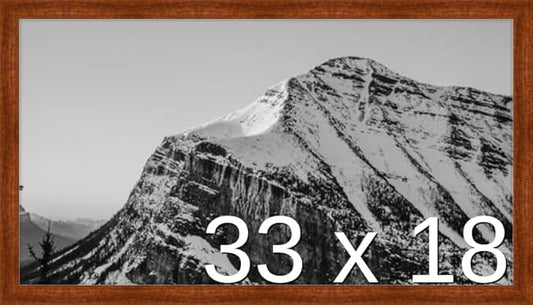 Frame It Easy 33 x 18 Russet Wood Frame by FrameItEasy