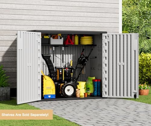 kinying outdoor horizontal storage sheds,37 cu.ft outdoor storage showing dimensions