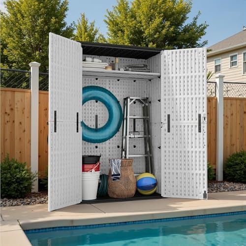 devoko 50 cu ft plastic outdoor storage cabinet, package contents