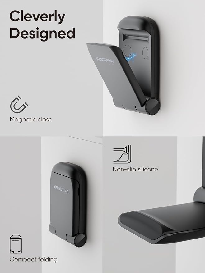 MAMUVIMO Headphone Stand, Headset Stand Foldable ＆ Sticky, Headphone Holder - Image 5
