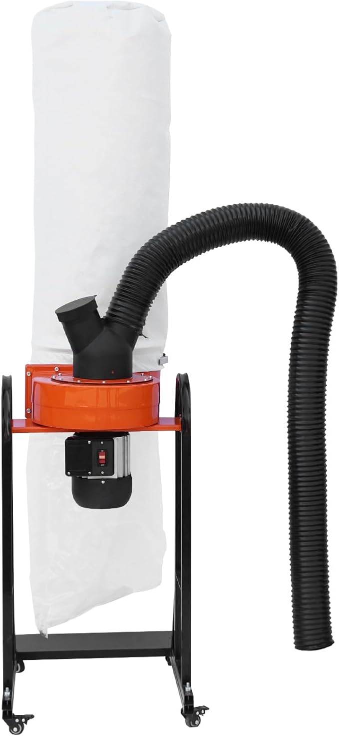 VEVOR 1.5 HP Dust Collector, 716 CFM, Portable Vortex Dust Collector, - Image 10