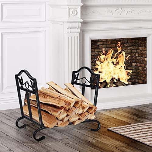 goflame firewood log rack foldable, indoor outdoor firewood, close-up detail