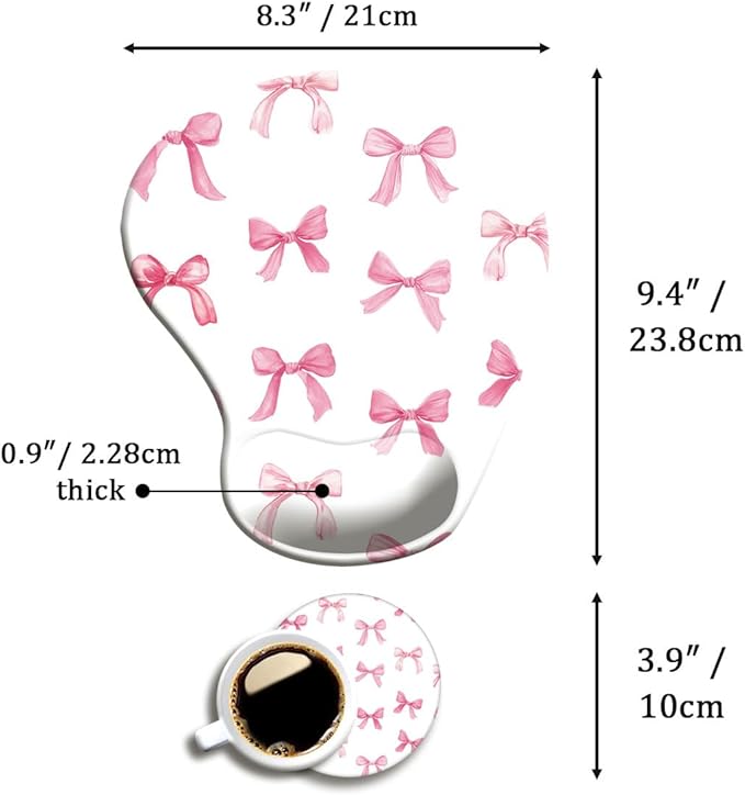 Ergonomic Mouse Pad with Wrist Support, Cute Mouse Pad with Wrist Rest and - Image 5