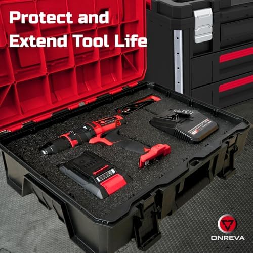 onreva tool box foam organizer 48x16x2 inch 1pc on a desk or shelf
