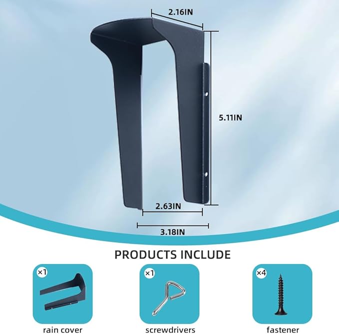 Doorbell Rain Cover Weatherproof, Anti Glare Sun Shade Protection, Fingerprint - Image 5