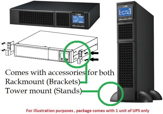 OPTI-UPS DS1000E-RM Online Double Conversion Uninterruptible Power Supply - Image 6