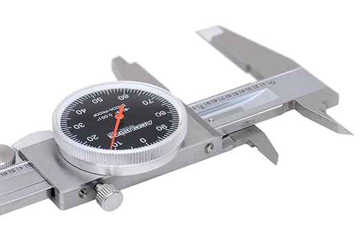 Accusize Industrial Tools 0-6" x 0.001" Dial Caliper, Stainless Steel in Fitted - Image 8