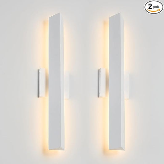 Tarentlight 2 Pack LED Outdoor Wall Lights Dimmable, 20W 3000K, 21.9" Modern by TarentlightOutdoorLighting