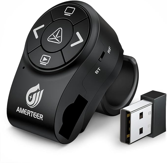 AMERTEER Bluetooth Wireless Presentation clicker by AMERTEER