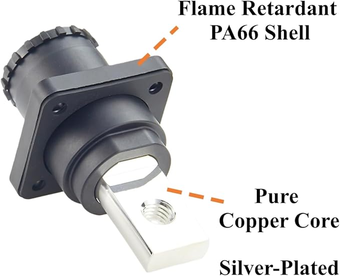 1 Set Battery Energy Storage Connector 350A 95mm² High Current HV Connectors - Image 9