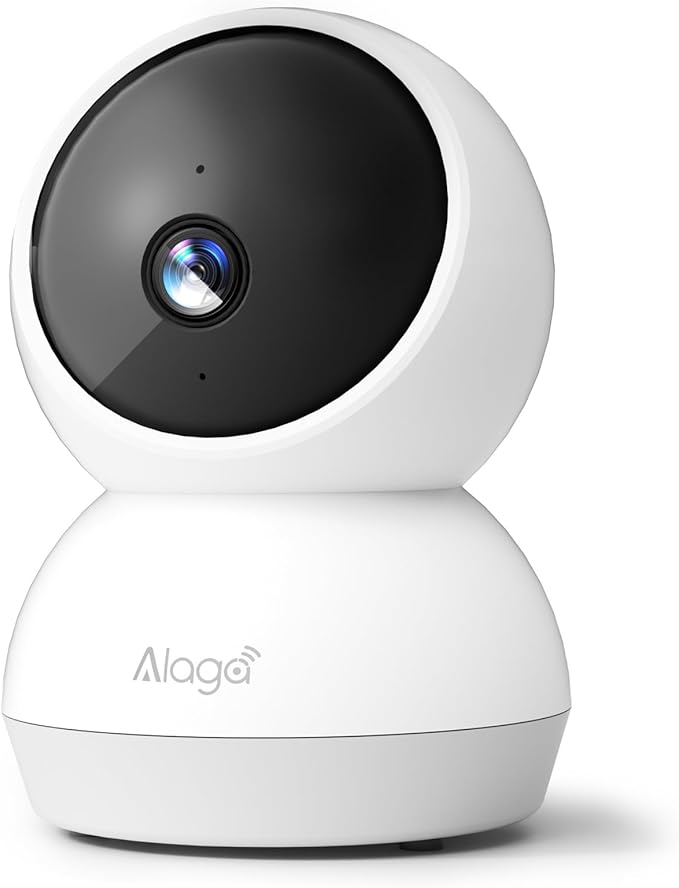 2K Indoor Security Camera, AI Human Pet Motion Detection, 2.4/5 GHz, 360° Pan by Alagabrandflagship