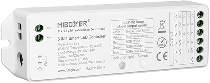 LGIDTECH LS2 LED Strip Lights 5 in 1 Controller, Compatible by LGIDTECH