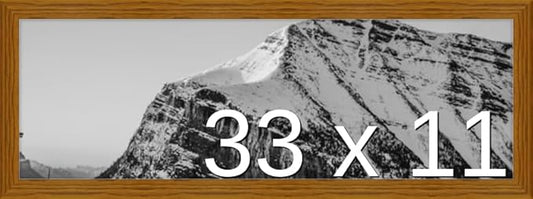 Frame It Easy 33 x 11 Hazel Wood Frame by FrameItEasy