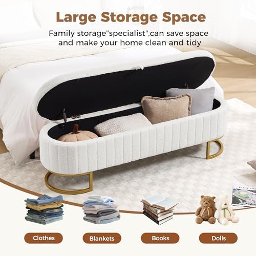 storage ottoman bench, 63" teddy end of bed, package contents