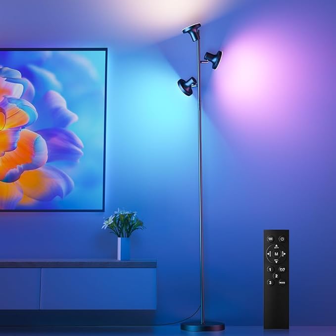 SIBRILLE RGB Floor Lamp, 36W Bright LED Standing Lamp - Image 7