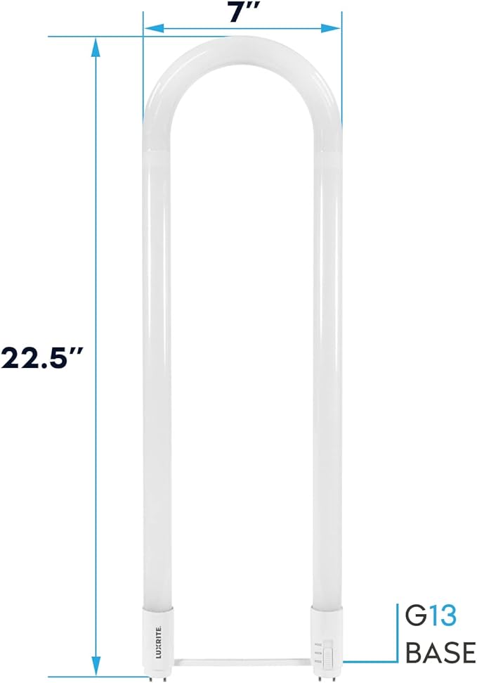 Luxrite U Bend LED Tube Light, T8 T12, 3 Colors 3500K | 4000K | 5000K, 2100 - Image 4