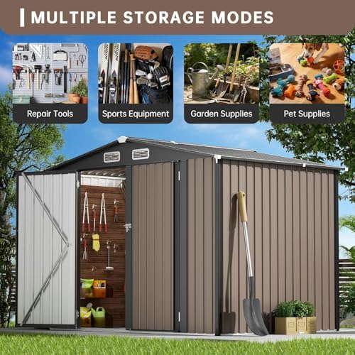 metal storage shed & outdoor storage, outdoor steel on a desk or shelf